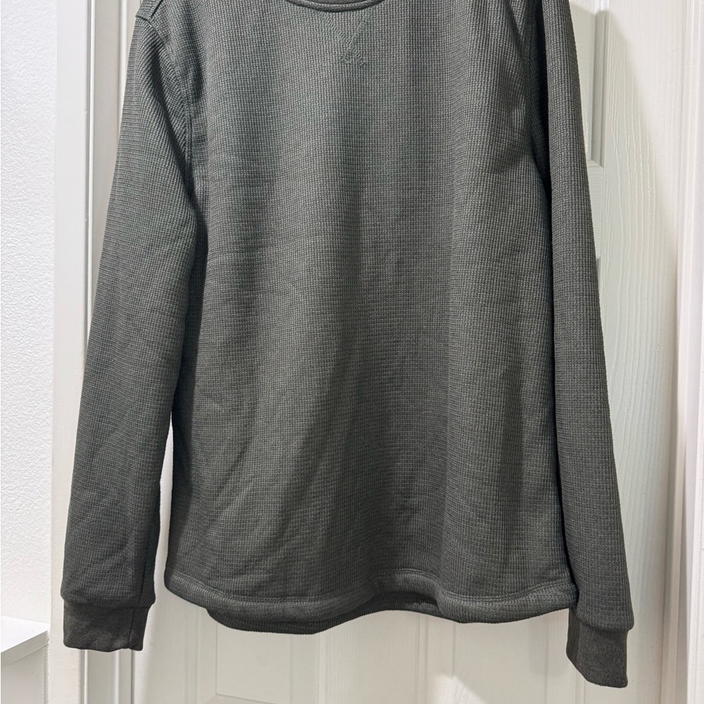 B.C. Clothing Olive Green Fleece-Lined Shirt